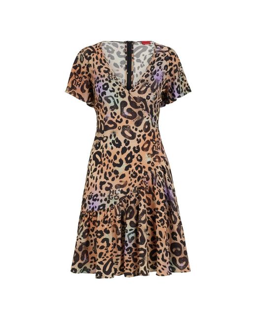 HUGO Natural Short Dresses