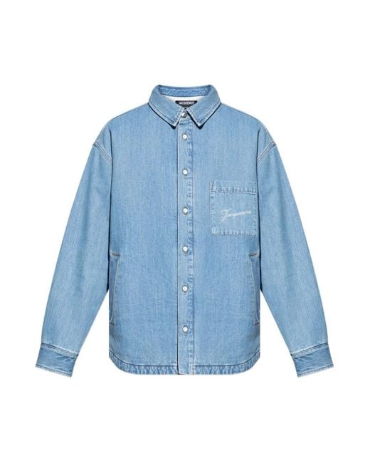 Jacquemus Blue Denim Shirts for men