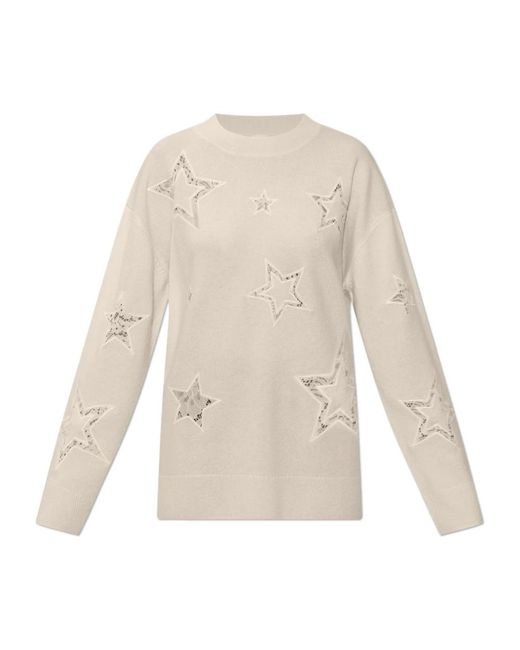 LoveShackFancy Truien & Vesten ,Wol Westcott Sweater in het White