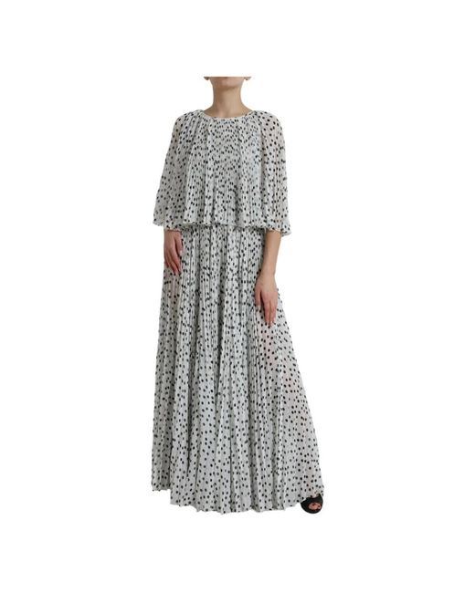Dolce & Gabbana Gray Maxi Dresses