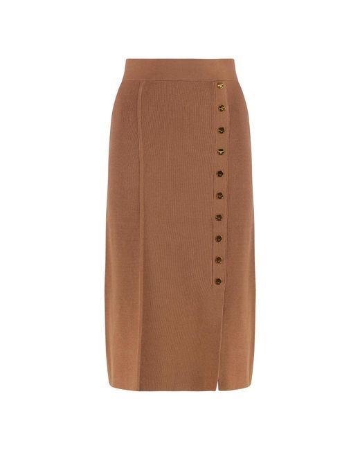 Elisabetta Franchi Women's Brown Midi Skirts