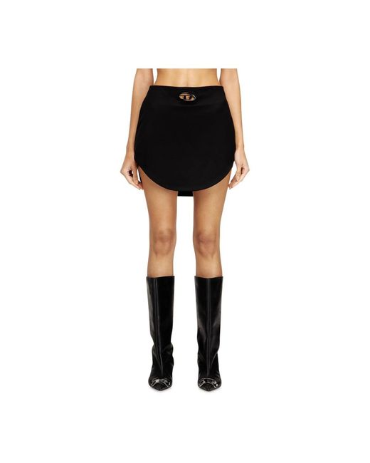 DIESEL Black Short Skirts