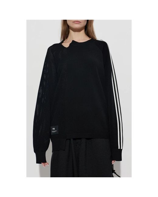 Y-3 Black Logo Strickpullover