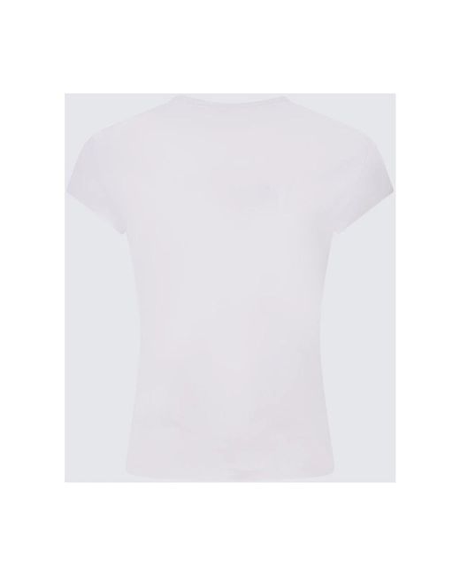 Camiseta blanca con recortes DIESEL de color White