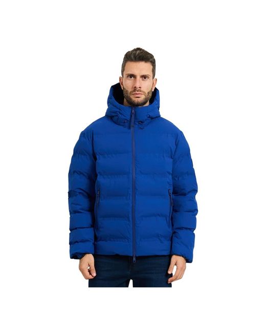 Tommy Hilfiger Jassen ,Blauw ,Leer Tech Thermische Isolatie Waterafstotende Jas in het Blue voor heren