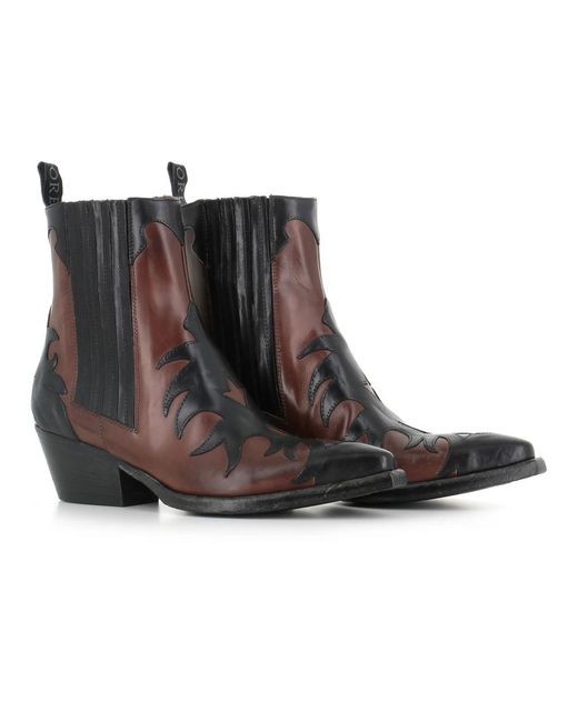 Sartore Brown Cowboy & Biker Boots