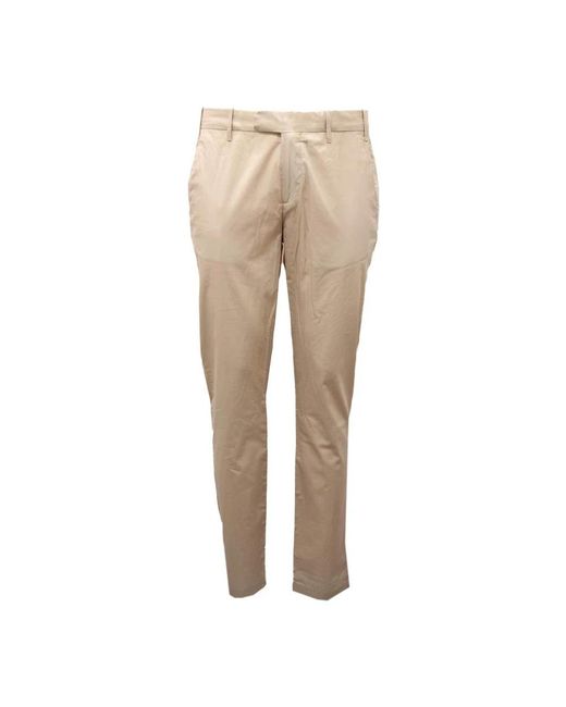 Eleventy Natural Straight Trousers for men