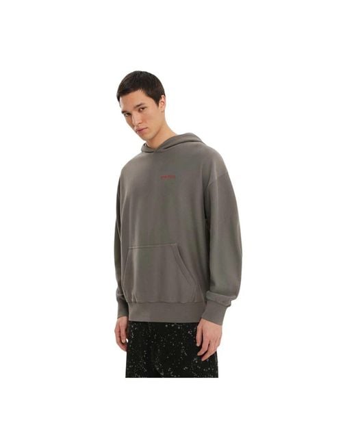 1989 STUDIO Gray Hoodies for men
