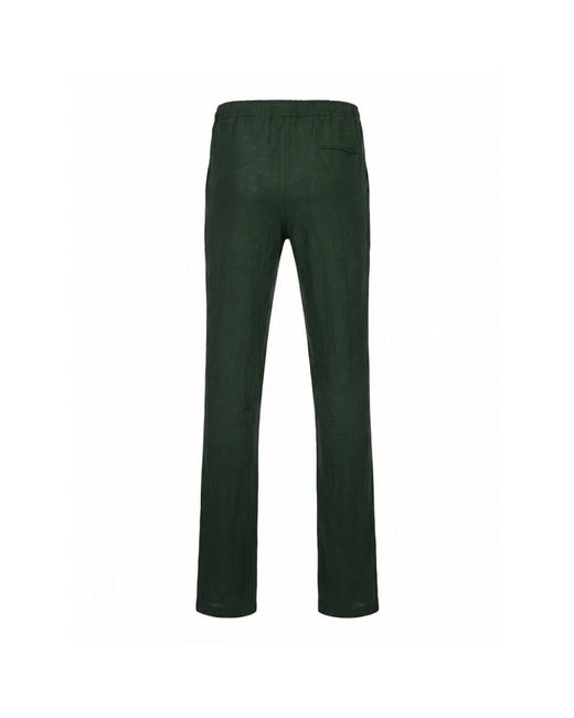 Kiton Green Straight Trousers for men