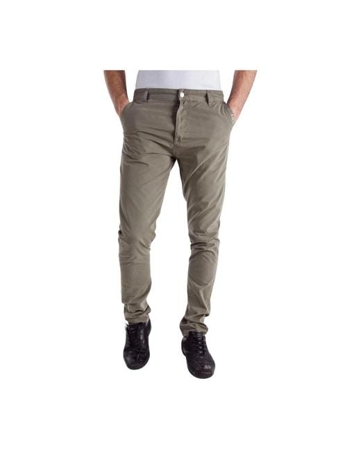 Daniele Alessandrini Gray Chinos for men