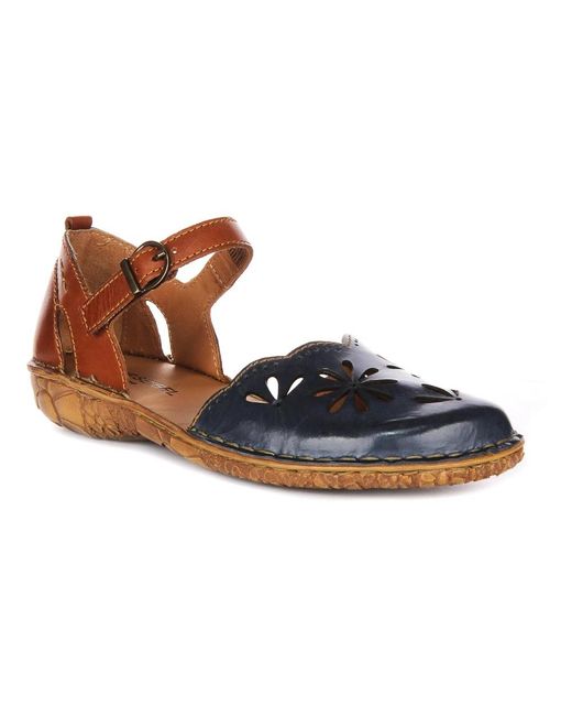 Josef Seibel Brown Flat Sandals