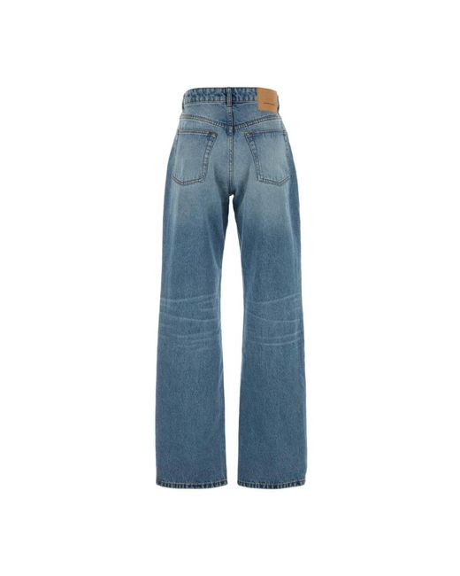 AMI Blue Straight Fit Jeans