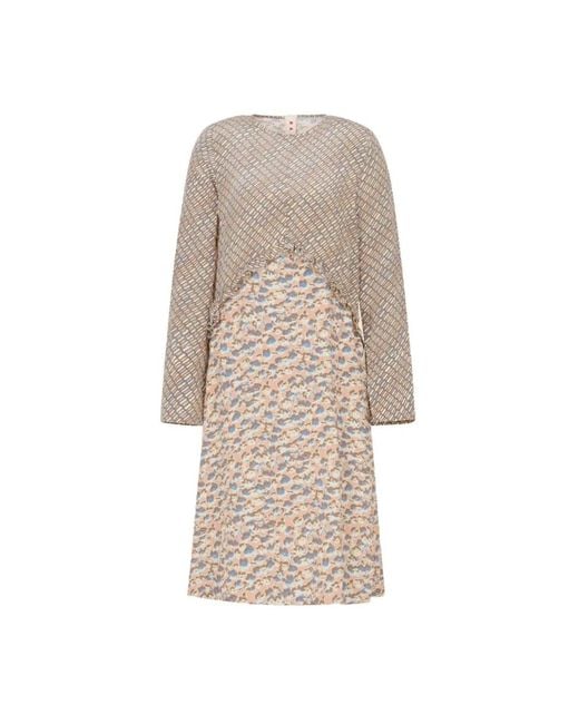 Marni Natural Midi Dresses