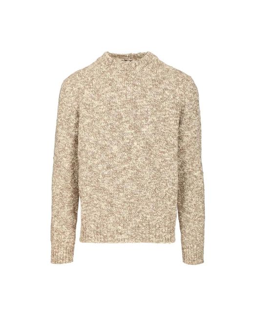 Dolce & Gabbana Natural Round-Neck Knitwear for men