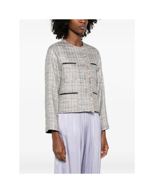 Forte_forte Gray Tweed Jackets