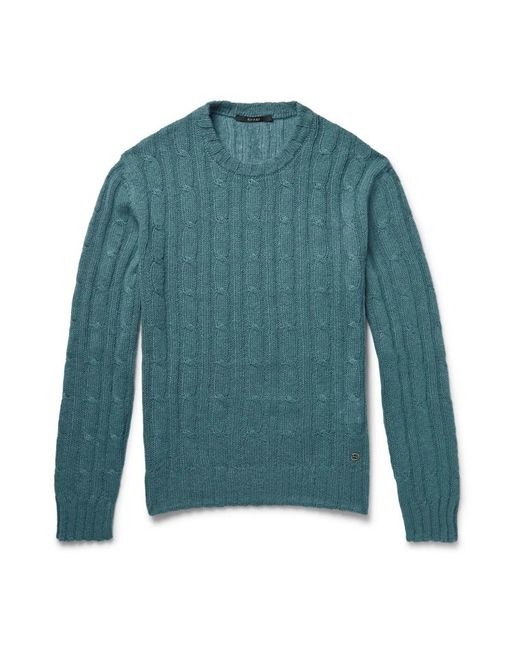 Gucci Green Round-Neck Knitwear for men