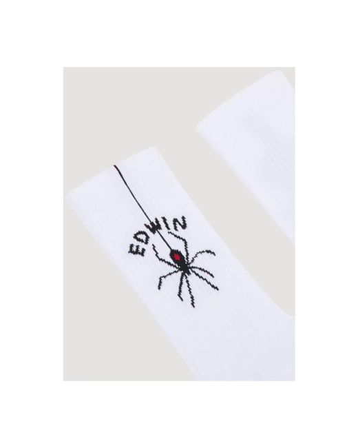 Socks di Edwin in White da Uomo
