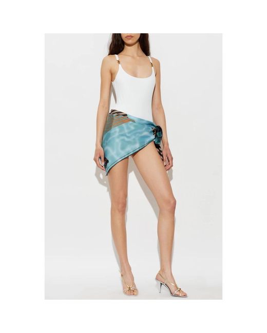 One-Piece Versace de color White