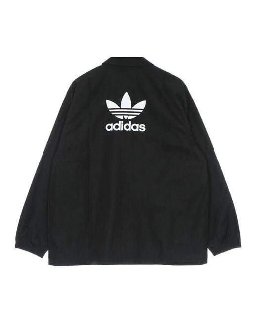Adidas Klassische Trefoil Coach Jacke Schwarz in Black für Herren