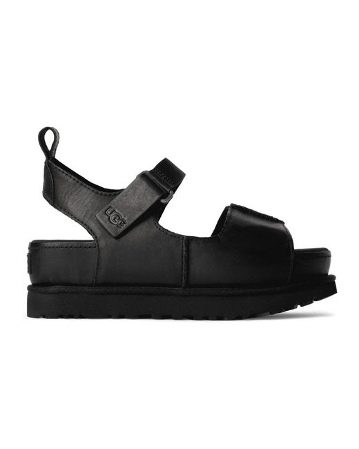 Ugg Black Flat Sandals