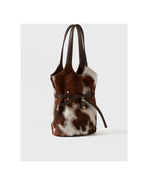 Borbonese Borsa Secchiello in het Brown