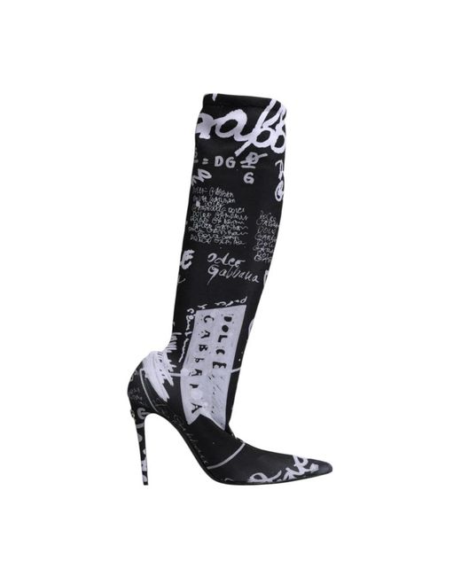 Dolce & Gabbana Black Heeled Boots