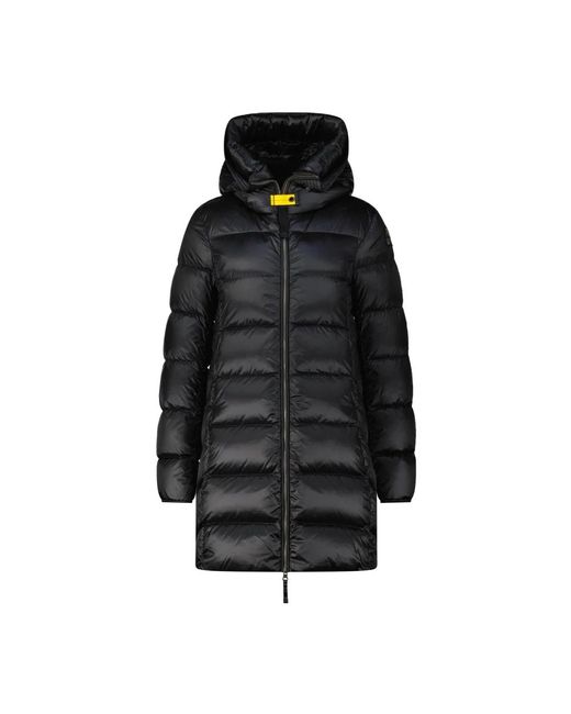 Parajumpers Black Lange Steppjacke Marion Mit Daunen