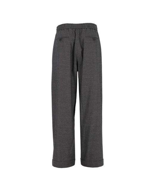 Giorgio Armani Gray Wide Trousers for men