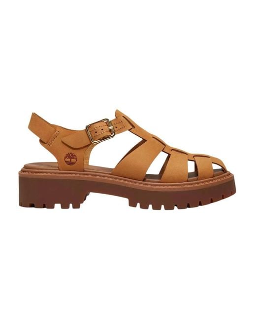Timberland Brown Flat Sandals