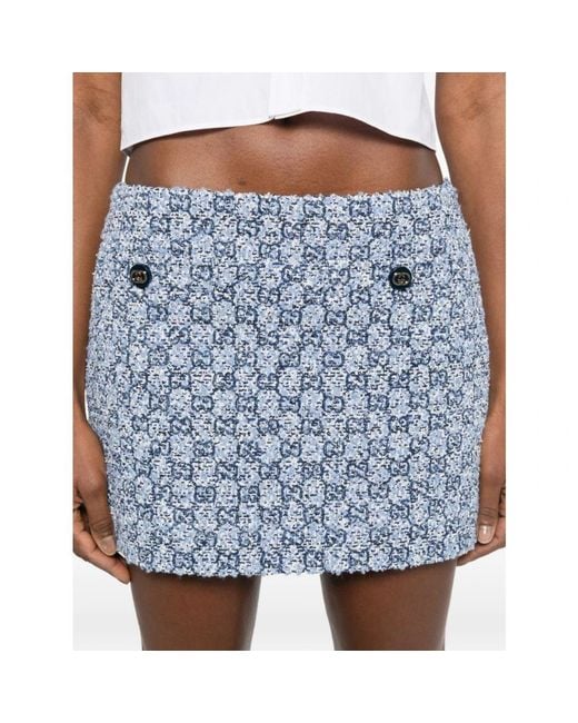 Gucci Blue Short Skirts