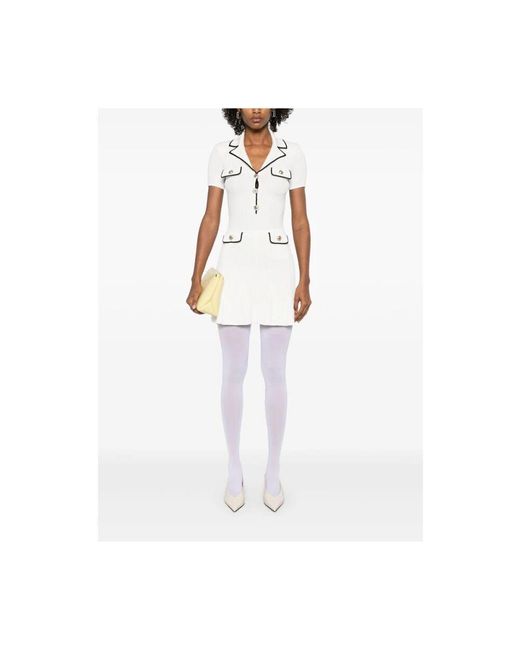 Self-Portrait White Short Dresses