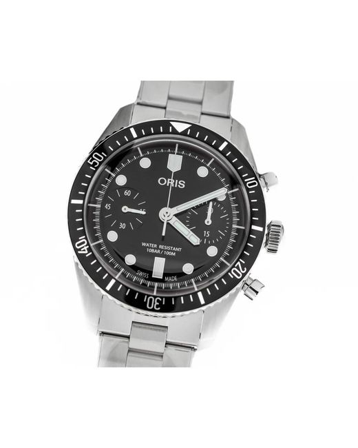 Oris 77177914054-0782018 - divers sixty-five chronograph in Metallic für Herren