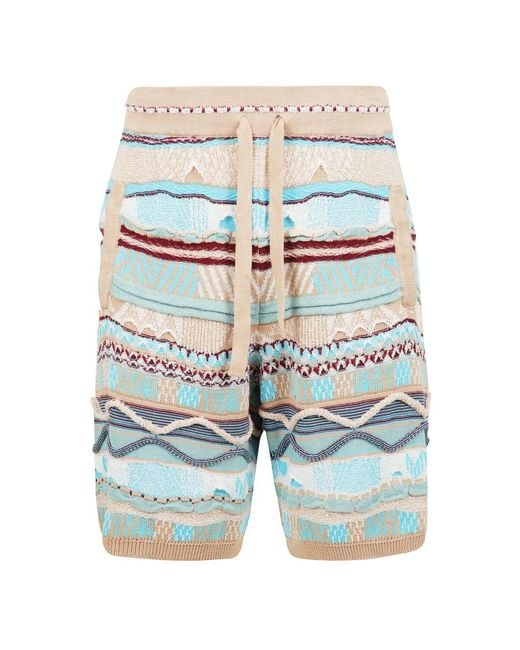 Laneus Blue Casual Shorts for men