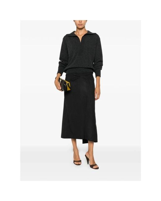Victoria Beckham Black Midi Skirts