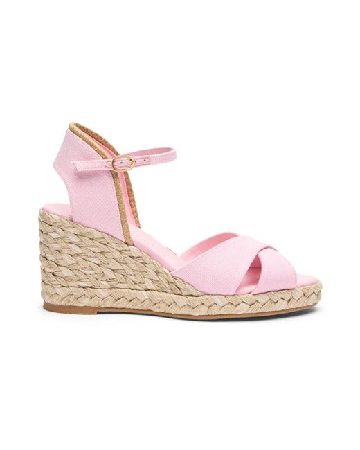 Stuart Weitzman Pink Mirela Ii Espadrille Wedge