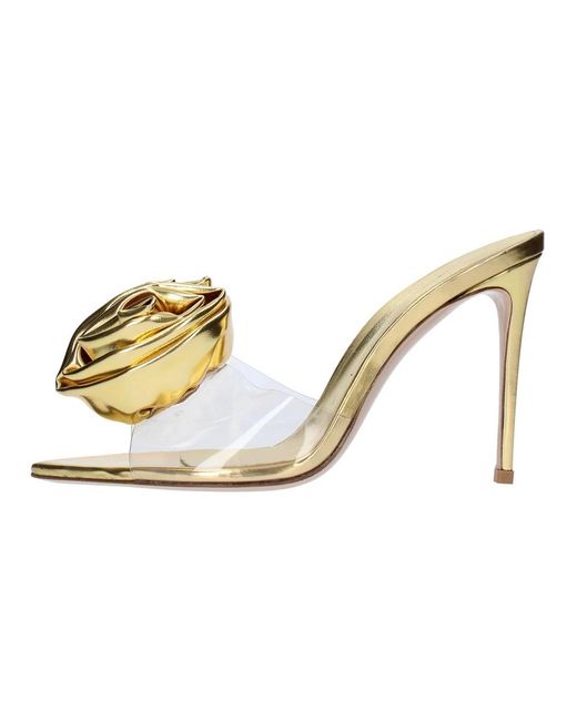 Le Silla Metallic Heeled Mules