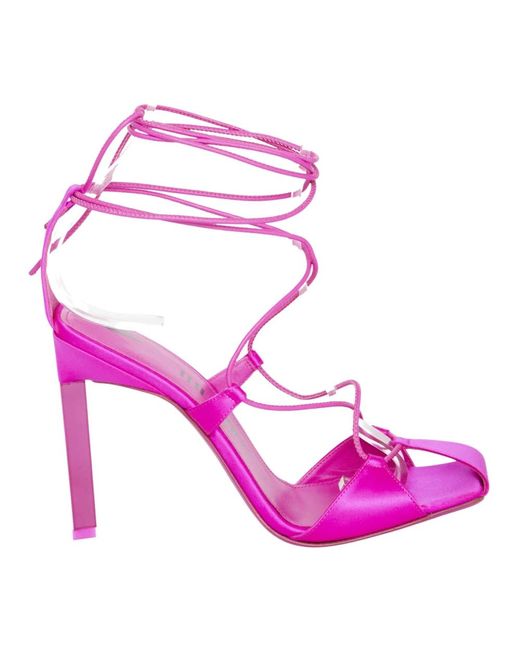 The Attico Purple High Heel Sandals