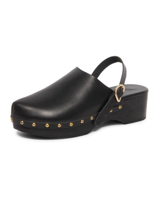 Ancient Greek Sandals Black Klassische Geschlossene Clogs