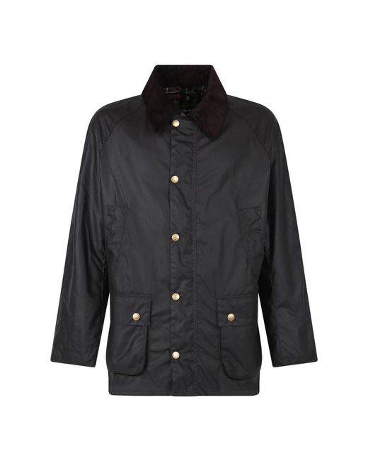 Barbour Fitness ,Groen ,Katoen Ashby Wax Jas in het Black voor heren