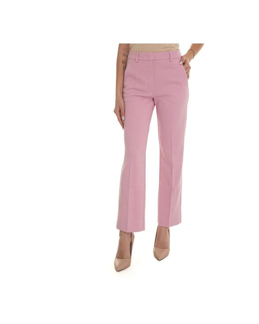 Pantalones clásicos con bolsillo americano Weekend by Maxmara de color Pink