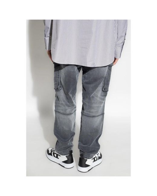 DIESEL 2050 d-krooley jogger-jeans in Gray für Herren