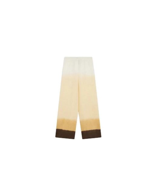 Liviana Conti Natural Wide Trousers