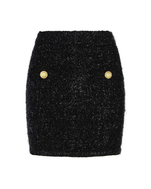 Balmain Short Skirts in het Black