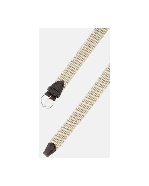Alberto Luti White Belts for men