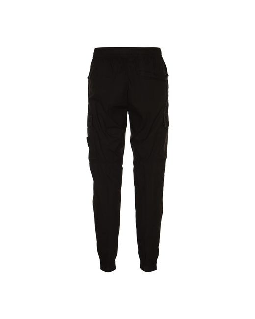 Trousers > slim-fit trousers Stone Island pour homme en coloris Black