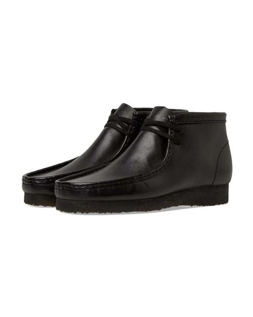 Clarks Klassischer Lederschnürstiefel für Herren in Black für Herren