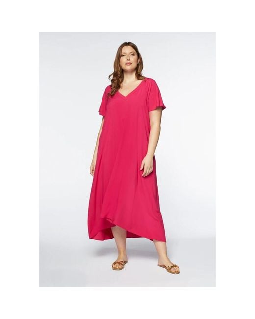 Midi Dresses di FIORELLA RUBINO in Pink