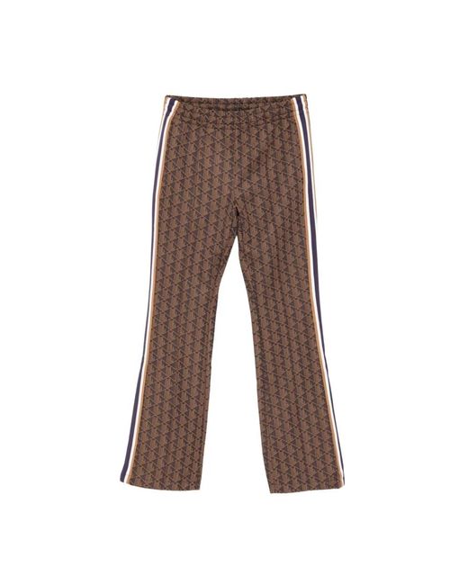 Lacoste Monogram Flared Joggingbroek in het Brown
