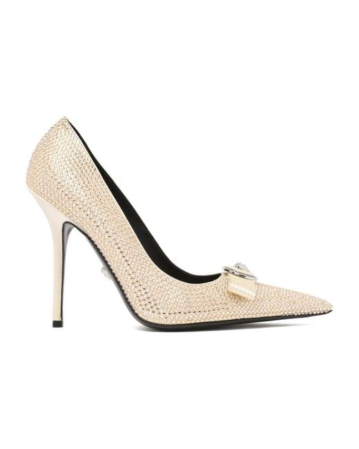 Versace White Pumps