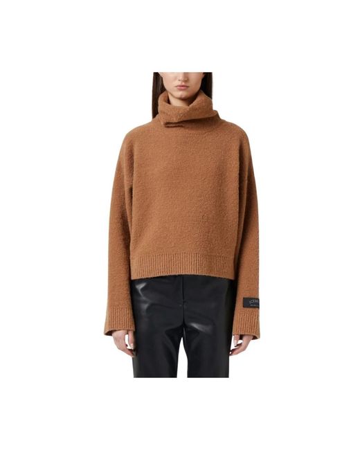 Iceberg Truien & Vesten ,Bruin ,Wol Maglia Lupetto in het Black